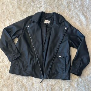 Universal Thread Black Faux Leather Jacket